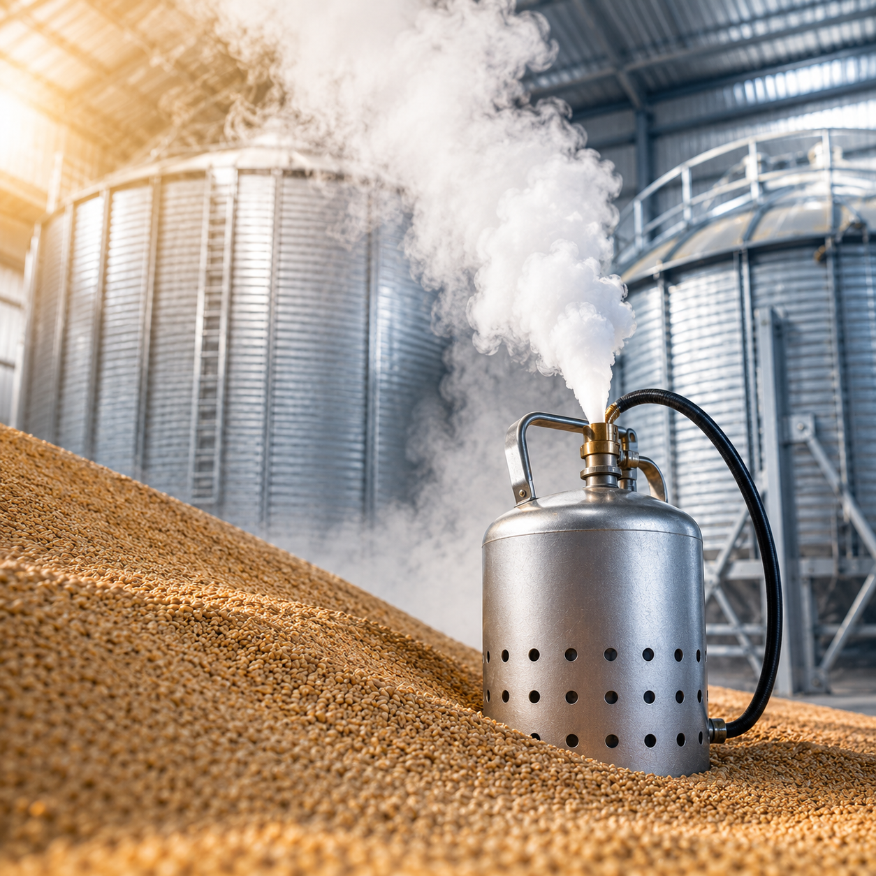 Stosowanie środków ochrony roślin metodą fumigacji – fumigacja i gazowanie zboża