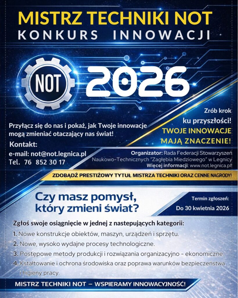mistrz techniki not 2026 konkurs innowacji